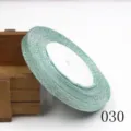 Rotolo di nastro metallico glitterato per fai da te confezione fiocchi accessori per capelli - 10mmx25 Yard / Nastro Verde Chiaro (030)