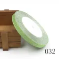 10mm nastro di velluto glitterato verde variante per fiocchi capelli diy e decorazioni - 10mmx25 Yard / Verde Brillantinato (032)