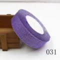 25mm glitzernde samtband lila satin band schleife stoff zubehör für diy haaraccessoires - 25 Yards / Stil 031 Violett