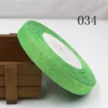 Green sparkling glitter metallic ribbon 15mm webbing for DIY bow hair accessories. - Size 25 / Style 034