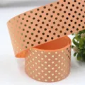 Gold Polka Dot Ribbon Variant Peach 38mm Craft Bows Gift Wrapping Holiday Decoration - Size 10 / Light Orange (3#)