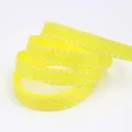 Nastro grosgrain giallo con cuciture bianche 1cm fai da te fiocco confezione regalo - Giallo (0015#) / Lunghezza 5 Yards/Rotolo