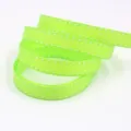 Nastro grosgrain verde lime con cuciture bianche, ideale per fiocchi fai-da-te e confezioni regalo. - Verde (0544#)