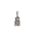 Zilveren beer hanger ketting met strass steentjes sprankelend schattig dier sieraden - Zilveren Strass Beer Hanger / Zilver