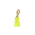 Colgante de osito de goma amarillo translúcido con detalles brillantes para collar. - Colgante Oso con Strass Amarillo / Amarillo