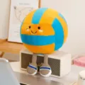 Bonito peluche de voleibol con piernas divertidas muñeca de pelota suave para regalo - Voleibol / 26cm (con piernas)