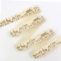 Vintage town printed cotton linen ribbon for DIY craft hair bow trimming wrapping fabric - 1 Yard 16mm / CP5