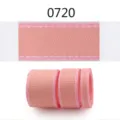 Χρωμαιστή κορδέλα με άκρα για DIY φιόγκους μαλλιών, αξεσουάρ ρούχων και συσκευασία δώρων. - Απαλό ροζ 0720, πλάτος 10 mm, μήκος 50 γιάρδες = 45 μ./πακέτο