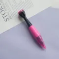 Kreativer Kinder Tattoo Stift Schreibwaren Graffiti Stift mit Stempel Edelstahlspitze - Raketenform (0415) / 1.0mm Spitze / Rosa