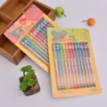 Superbe lot de 12 stylos pailletes colores parfumes pour journal et ecole ! - Pack de 7 Couleurs