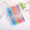 Buntes löschbares Gelstift-Set 8 Stück 0.5mm glattes Schreiben Schulbedarf Briefpapier - 0.7mm 8 Farben Set