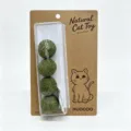 Detailed view of natural catnip balls in blister packaging with cute cat design for pet teeth. - Four-Ball Catnip Lollipop