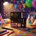 Temporäres Tattoo-Marker-Set, bunte Körpermalstifte für Party und Festival Bodyart. - 10 Farben Set (Mit Tattoo-Aufklebern)