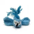 Interactive plush blue bird cat toy with feathers, soft material for pet entertainment and play. - 15x10x4cm 20g / Blue