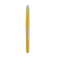 Stylo gel effacable au design transparent jaune avec ecriture fluide et motif sympa. - Jaune