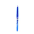 Stylo gel effaçable transparent bleu avec motif de flamme argenté élégant pour la papeterie. - Bleu