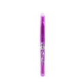 Stylo gel effaçable violet avec motif de flamme argentée élégant et encre thermique fluide. - Violet
