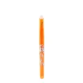 Stylo gel effaçable orange avec motif de flamme argentée, papeterie thermosensible pour étudiant. - Orange