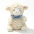 Simpatico giocattolo di peluche pecora bambola agnello bianco peluche regalo per compleanno - 22cm / Faccia Bianca