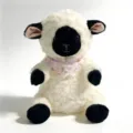 Simpatica pecorella di peluche cartoon, morbida bambola di agnello bianco come regalo di compleanno - 22cm / Faccia Nera