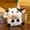 Lindo juguete de peluche de vaca gordita suave muñeco de peluche para regalo de niños - 18cm / Vaca