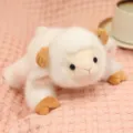Cute lying plush sheep toy, soft stuffed animal doll for kids, cozy room decor variant. - 20cm / Lamb