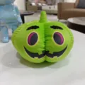 Peluche citrouille verte, détail de poupée en tissu d'Halloween mignonne, tissu doux. - Style Citrouille Verte