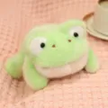 Cute green frog plush toy soft stuffed animal pillow sweet room decor kids companion - 20cm / Frog