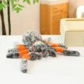 Suesse graue orange Pluesch Spinne Spielzeug weiche Kuscheltiere Puppe fuer Kinder Zimmer - Spinne / 25cm