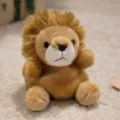 Mignon porte-clés en peluche de lion, poupée en peluche douce pour sacs et clés de femmes. - Lion