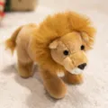 Lindo león de pie de peluche muñeca suave animal relleno para la comodidad de los niños regalo - León / 20cm