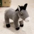 Mignonne peluche d'âne gris, poupée en peluche douce pour enfants, variante debout. - Poney / 20cm