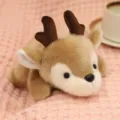 Cute lying deer plush toy soft stuffed animal fawn doll for kids companion and comforting gift - 20cm / Deer
