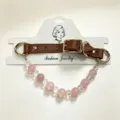 Luxe kristal kraal huisdier halsband voor katten en honden stijlvolle mode accessoire. - Nekomtrek 26-34cm / Kristal Huisdier Halsband Nummer 8