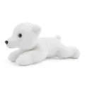 Witte Ijsbeer Pluche Knuffel, Schattig Gevuld Dier Liggende Pop voor Kinderen en Babys - IJsbeer