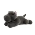 Schattig grijs pluche nijlpaard knuffel, zacht liggend ontwerp, perfect speelgoed. - Nijlpaard