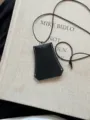 Schwarze Leder Sonnenbrille Halter Halskette mit Kordel, tragbare Brillen Aufbewahrung Anhänger. - 1# Schwarz Groß