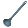 Silicone soup ladle kitchen cooking utensil grey blue ergonomic design heat resistant kitchen tool - Soup Spoon / Blue