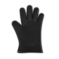 Gant de four en silicone noir, gant de cuisine résistant à la chaleur et antidérapant. - Gants résistants à la chaleur / Noir