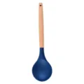 Mestolo da zuppa in silicone con manico in legno antiaderente utensile da cucina per la casa - Cucchiaio da servizio