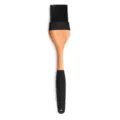 Pinceau de cuisine en silicone avec manche en bois pour lapatisserie et la cuisson ideale. - Grande Brosse / Noir