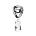 Stainless steel measuring spoon with clear 30ml capacity scale for baking and coffee. - 30ml