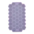 Purple silicone honeycomb ice cube tray mold for home DIY cooling drinks and whiskey making - Purple