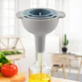Embudo de cocina de plástico 4 en 1 para aceite y mermelada, herramienta multifuncional. - Juego de Embudos 4 en 1