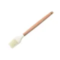 Silikon Backpinsel mit ergonomischem Holzgriff Kuechenpinsel Oelpinsel zum Backen Kochen - Ölbürste