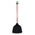 Espátula de cocina de silicona con mango metálico oro rosa, utensilio antiadherente. - Espátula Sólida China