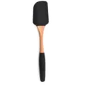 Spatule en silicone noire avec manche en bois pour la cuisson, gâteaux et crème mélange outil. - Spatule #4 / Noir