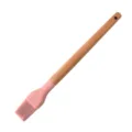 Silicone Basting Brush Wooden Handle Pink Kitchen Pastry Brush Baking Tool Variant - Oil Brush