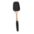 Spatule en silicone avec manche en bois, outil de cuisson noir, ustensile antiadhésif. - Spatule #2 / Noir