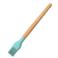 Teal Silicone Basting Brush with Wooden Handle Kitchen Cooking Baking Tool Item - Oil Brush